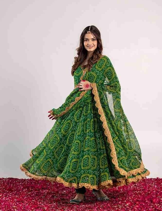 Bandhani Anarkali Dress